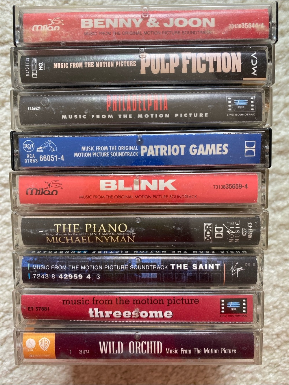 90s l Lot of 9 Movie Soundtracks on Cassette Tape